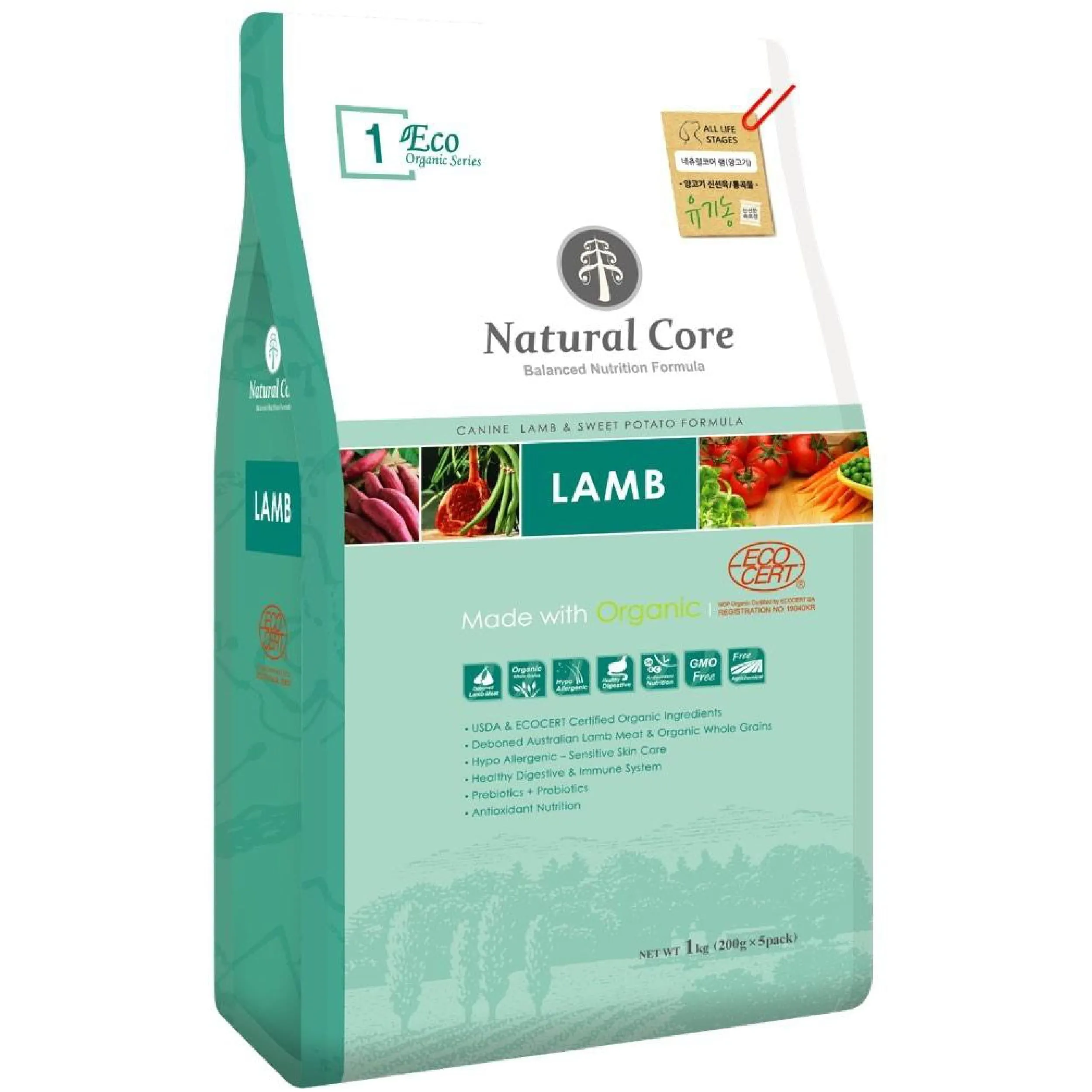 15-20% OFF: Natural Core ECO1 Organic Lamb & Sweet Potato Formula Dry Dog Food
