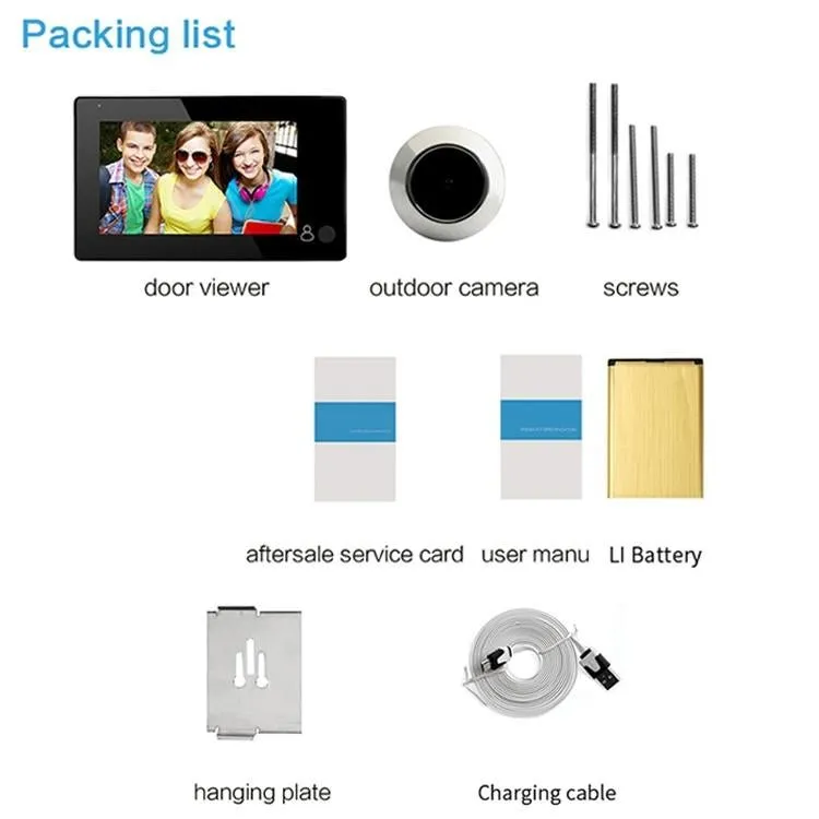 2.0MP Smart Doorbell | 4.3 TFT Display Screen