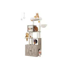 72.8" Tall 2-in-1 Cat Tree with Scratching Posts