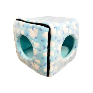 ACE PET Lovely Sky Blue Furry Cosy Dog Bed