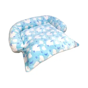 ACE PET Lovely Sky Blue Furry Empress Dog Bed