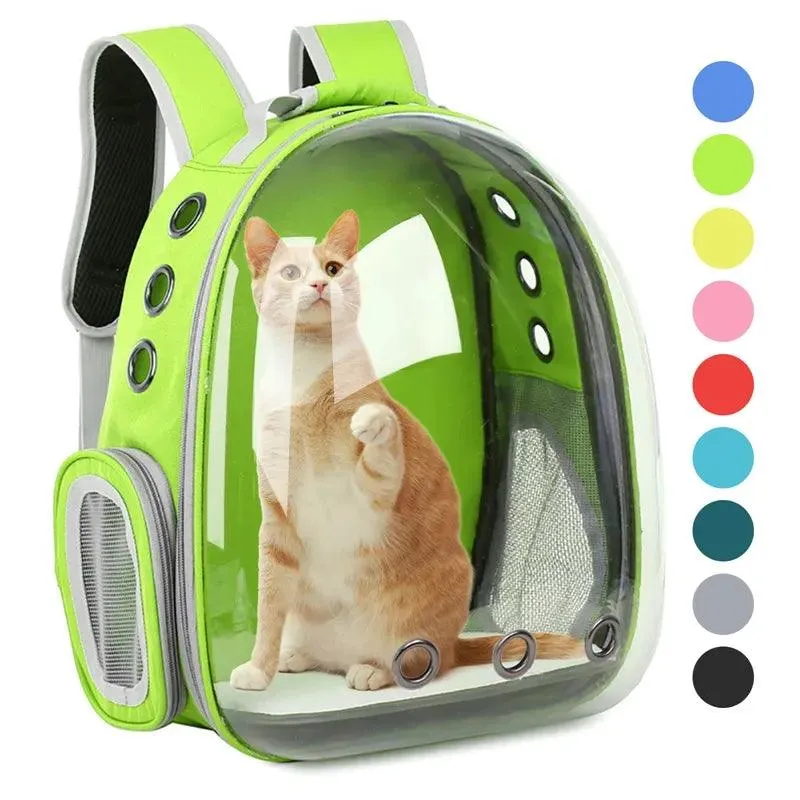 Breathable Cat Carrier Backpack - Outdoor Pet Shoulder Bag