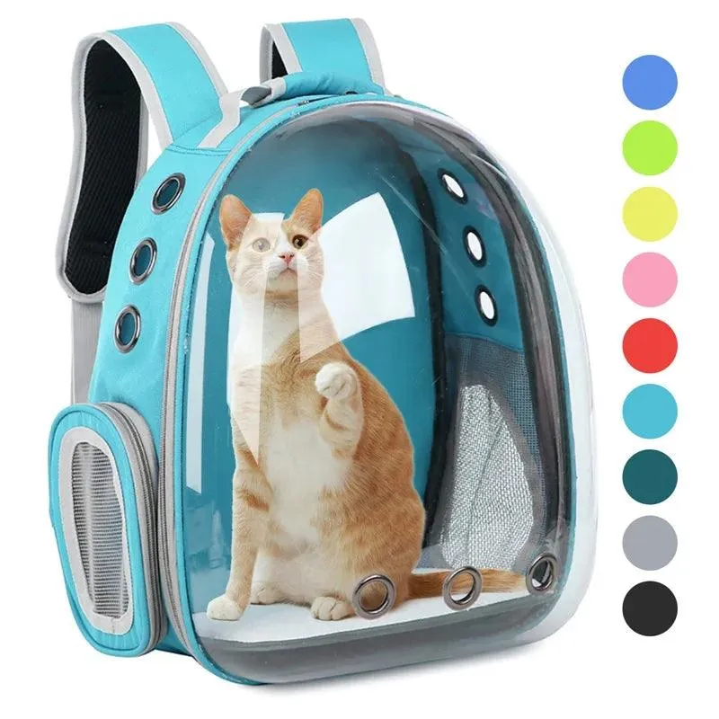 Breathable Cat Carrier Backpack - Outdoor Pet Shoulder Bag
