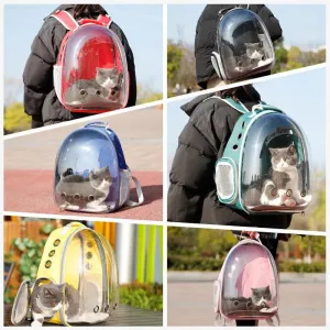 Breathable Cat Carrier Backpack - Outdoor Pet Shoulder Bag