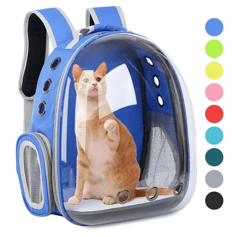Breathable Cat Carrier Backpack - Outdoor Pet Shoulder Bag