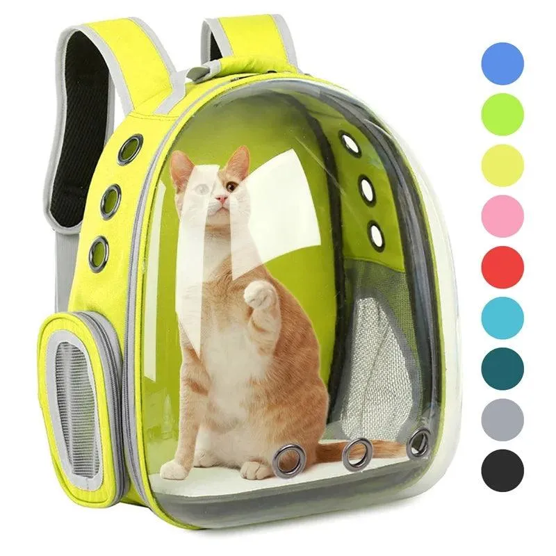 Breathable Cat Carrier Backpack - Outdoor Pet Shoulder Bag