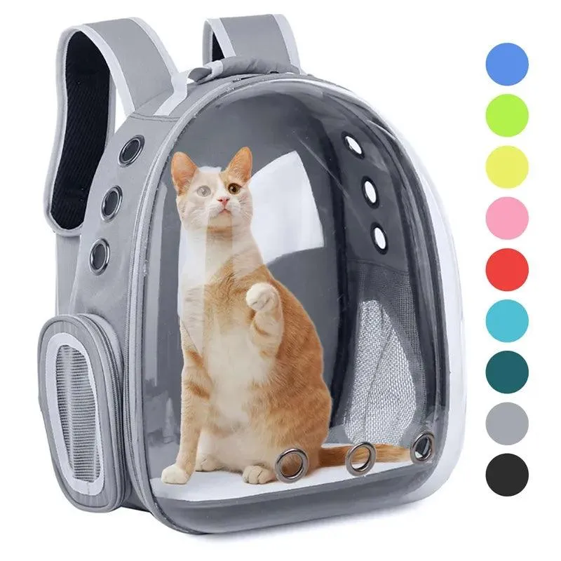 Breathable Cat Carrier Backpack - Outdoor Pet Shoulder Bag