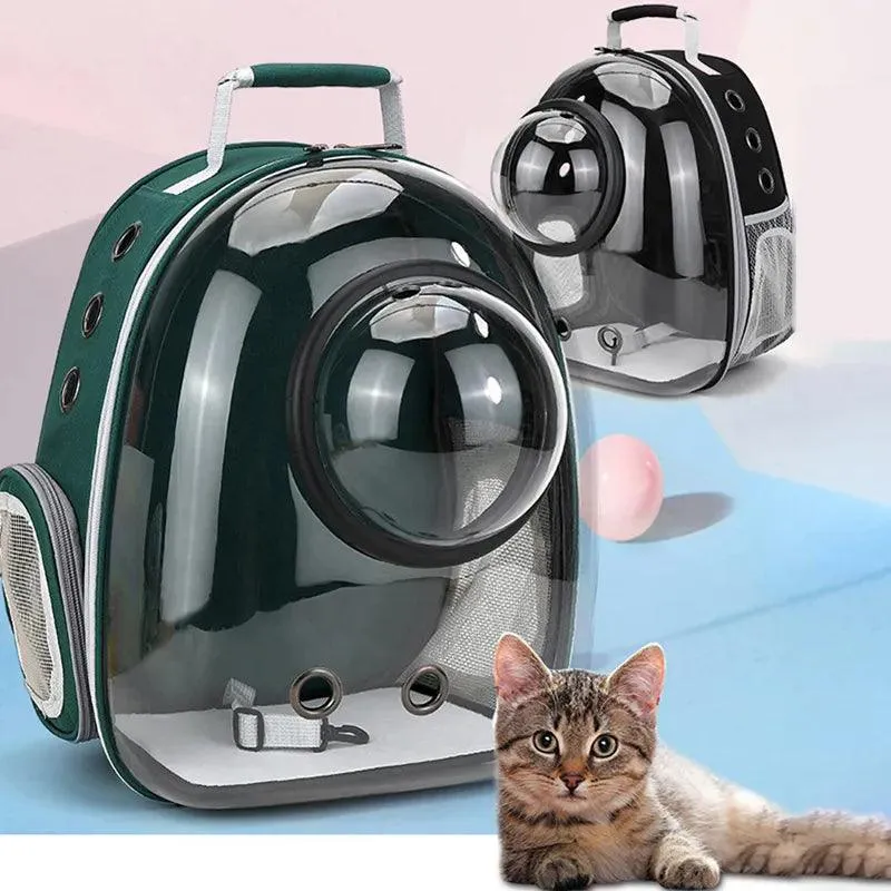 Breathable Cat Carrier Backpack - Outdoor Pet Shoulder Bag