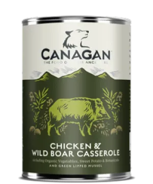 Canagan Chicken & Wild Boar Dog Can 400gx6