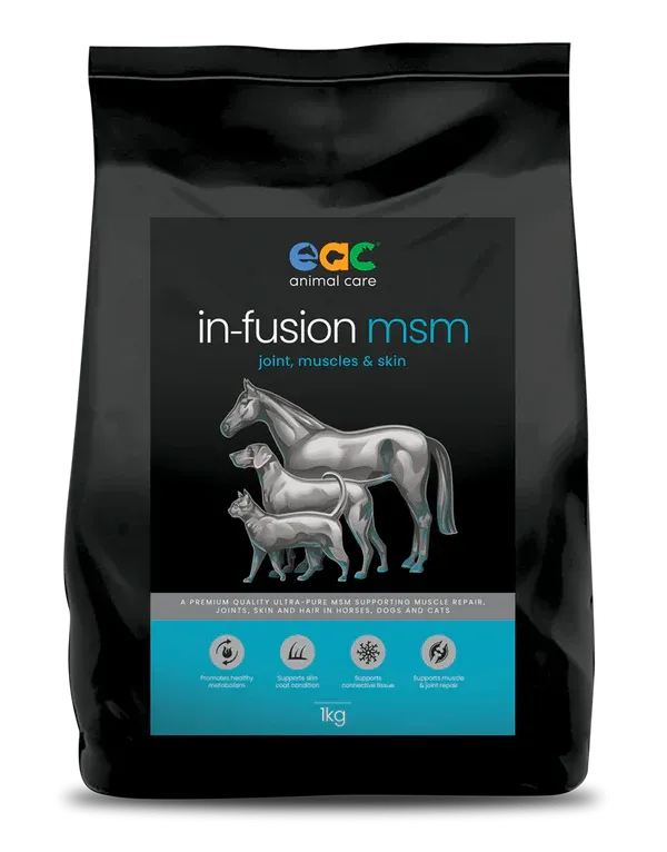 EAC in-fusion MSM (Joint, Muscle and Skin) for Dogs, Cats and Horses
