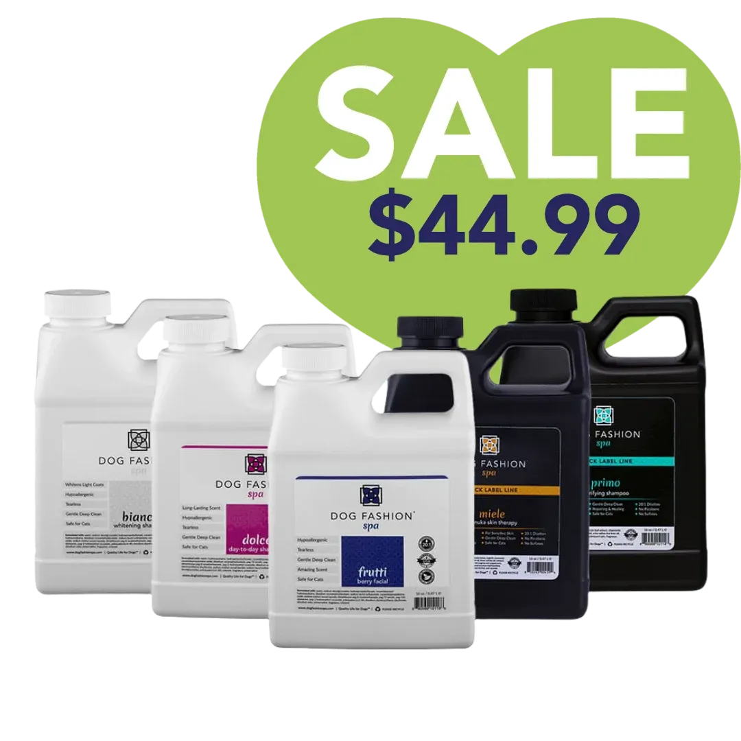 Five Bestselling Shampoos Bundle 16oz by Dog Fashion Spa