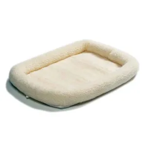 Fleece Dog Crate Bed with Comfortable Bolster - Midwest Homes for Pets Quiet Time Crate Pad