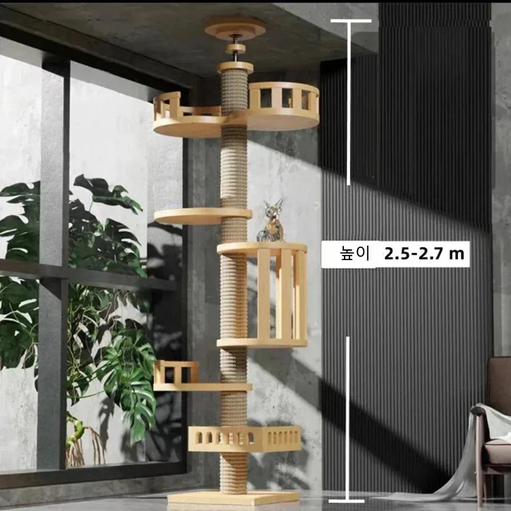 Floor-to-Ceiling Cat Tree Tower