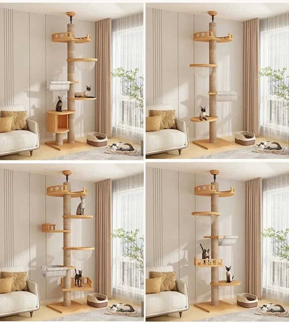 Floor-to-Ceiling Cat Tree Tower