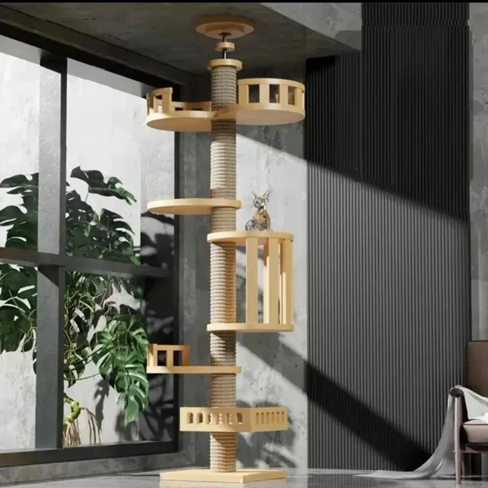 Floor-to-Ceiling Cat Tree Tower