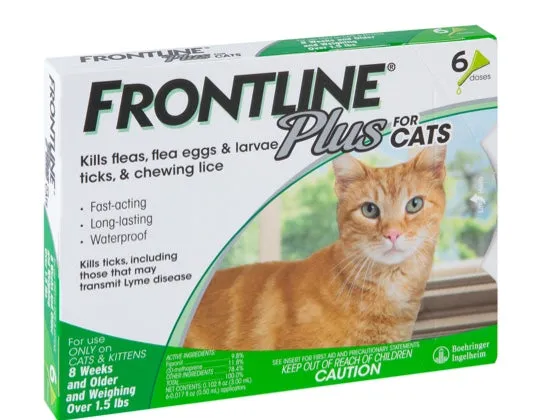 Frontline Plus for Cat 8Wks or Older