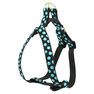 Harness | Black & Aqua Dots