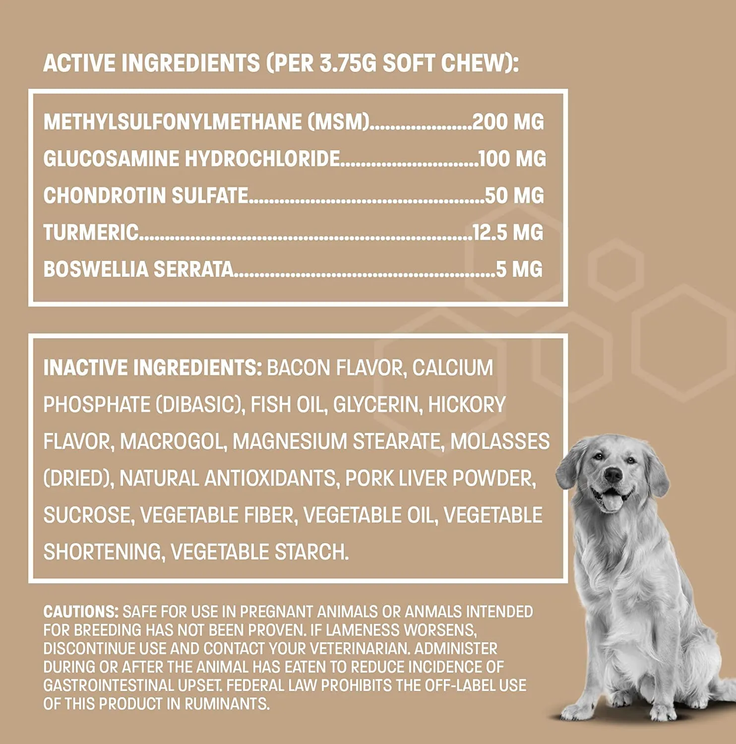 K-9 Pro Chews Joint Supplement for Dogs - Bacon Flavored