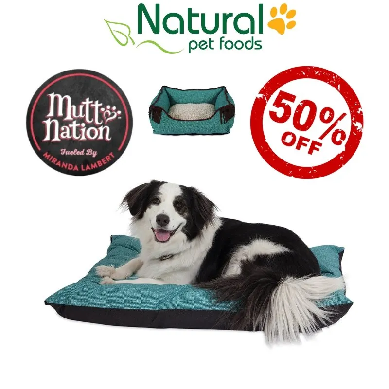MuttNation Pet Bed - Miranda Lambert - Denim Blue - Small - SALE