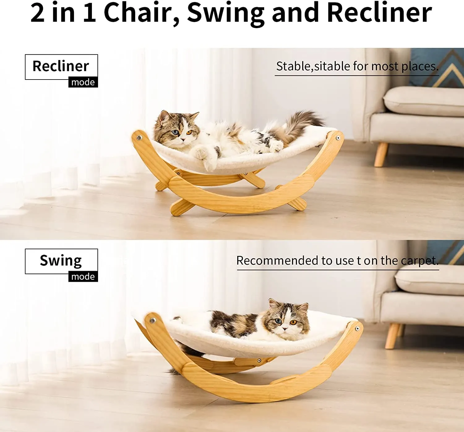 New Moon Cat Swing Chair