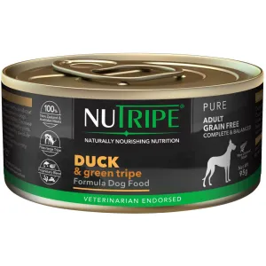 Nutripe Pure Duck & Green Tripe Canned Dog Food 95g