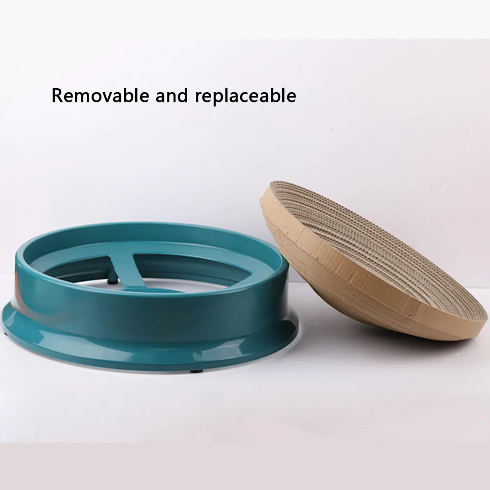 PAWS ASIA Wholesale Round Indoor Grind Claws Corrugated Board Multifunctional Scratcher Cat Toy Bed Sleep