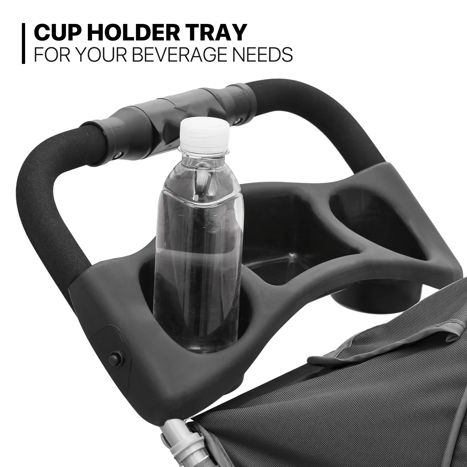 Pet Stroller - Adjustable Sunshade Storage Basket