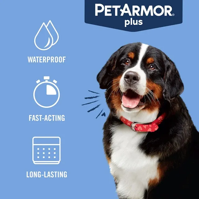 PetArmor Plus Flea & Tick Topical for Dogs 3-Pack, 89-132 lbs