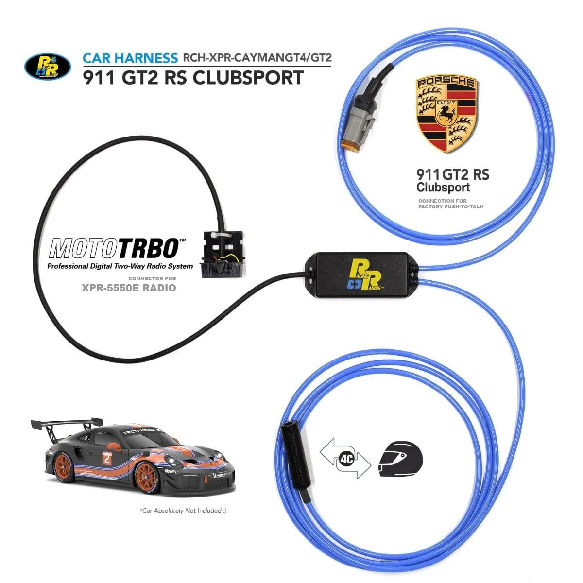 Porsche 911 GT2 RS Clubsport | XPR-5550e Car Harness