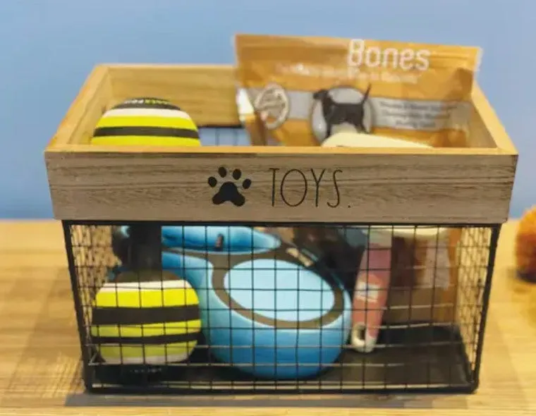 Rae Dunn "Toys"  Basket