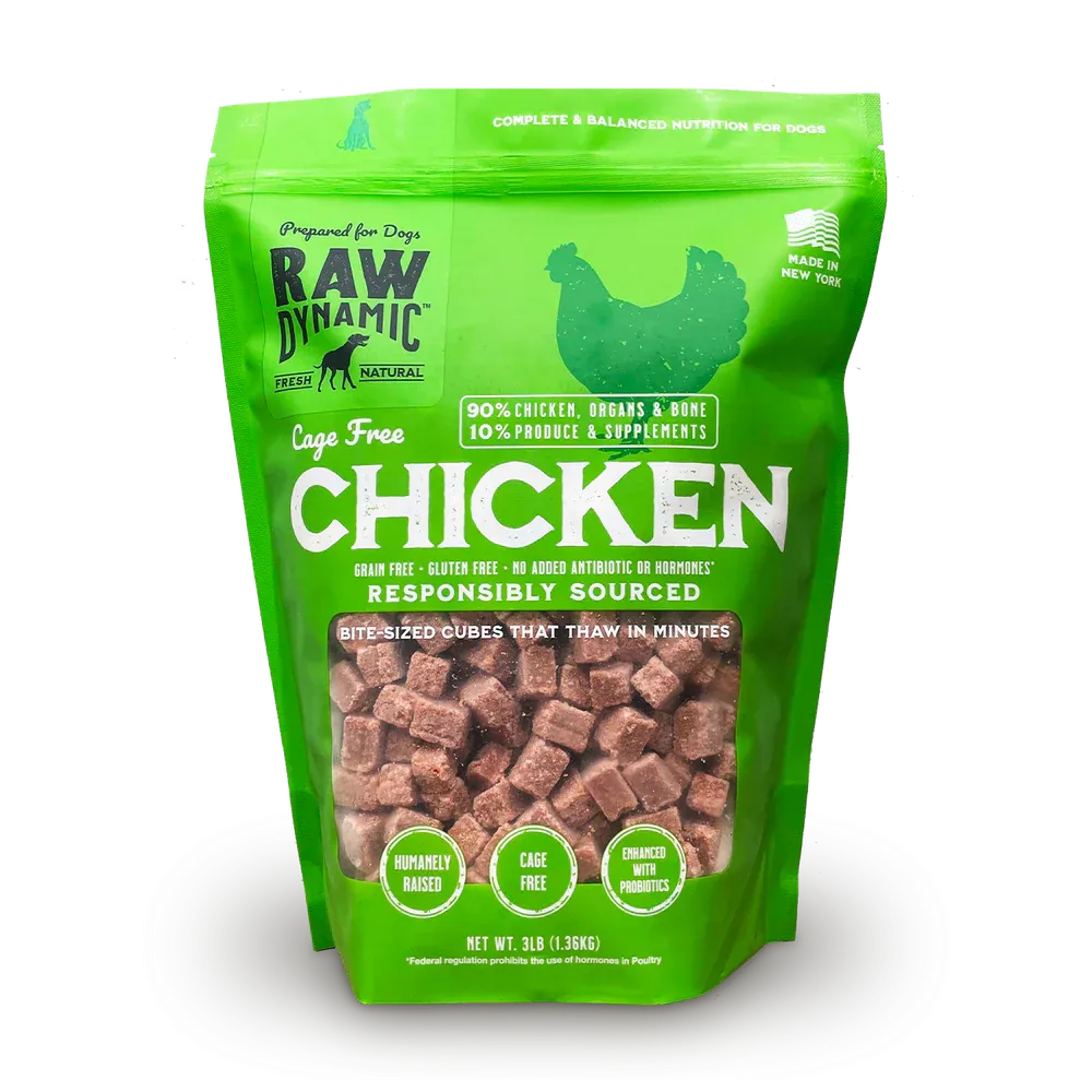 Raw Dynamic Frozen Chicken Dog Food